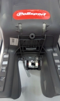 POLISPORT Сиденье детское BOODIE FF на раму, серый/серебристый 8630400003 (УЦЕНКА)