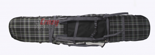 COURSE Чехол-рюкзак ФЬЮЖН для сноуборда 3х слойный 145 см,цвет черный (сб024.145.1.1) 2020