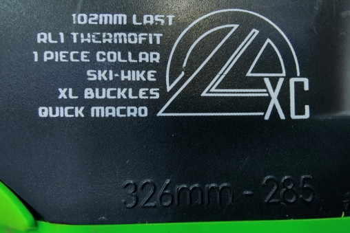 LANGE Горнолыжные ботинки Б/У XC 80 AllMountain  р.42.5 black/green  (колодка 326 мм.)