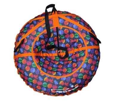 COURSE Надувные санки D110 см с рисунком, без камеры