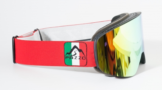 PAZZO Горнолыжная маска ITALIA Fiamma YELLOW/BLACK/RED (22/23)