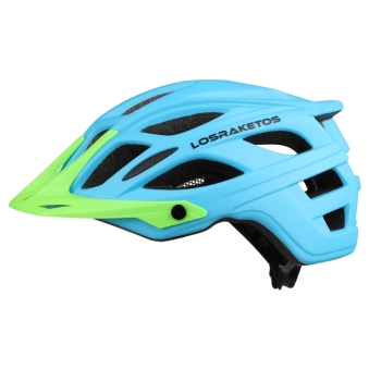 LOS RAKETOS Велосипедный шлем COBRA NEON BLUE L-XL арт 47123