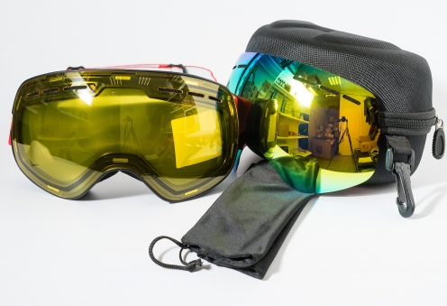 PAZZO Горнолыжная маска ITALIA Capriola BLUE/BLACK/RED (22/23)