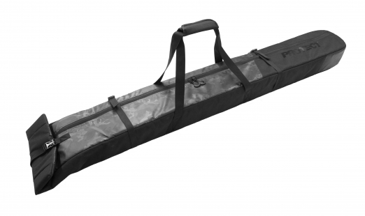 PROTECT Чехол для одной пары горных лыж 165-185х21х12 см, цвет синий принт. (999-014)