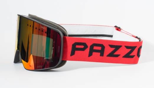 PAZZO Горнолыжная маска ITALIA Eruzione RED/BLACK/RED (22/23)