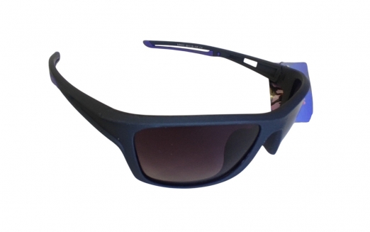 MATSUDA Очки спортивные, линзы черные, поликарбонат, черный-синий V2(Polarized)