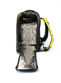 PROTECT Сумка-рюкзак для ботинок горнолыж., сноуборд+шлем+перчатки, цвет желтый принт (999-514)