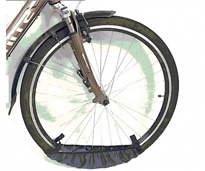 COURSE Чехлы-бахилы для велосипедных колес,цвет чёрный/серый чв012.060