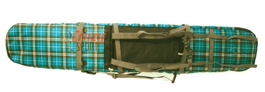 COURSE Чехол-рюкзак ФЬЮЖН для сноуборда 3х слойный 175 см,цвет зеленый (сб024.175.1.1) 2020