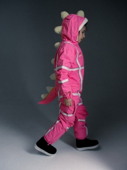 LUCKYBOO Комбинезон SPACE Series PINK DINOSAUR Размер M (116-128см) 23/24