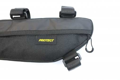 PROTECT Велосумка под раму M, серия Bikepacking, р-р 44х9х5 см, цвет черный (555-690)