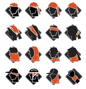 Crazy WEST BIKING Бандана, велосипедный шарф (см:48/24) ( E Map of China)