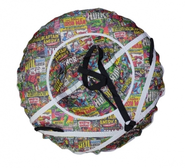 COURSE Надувные санки D110 см с рисунком, без камеры