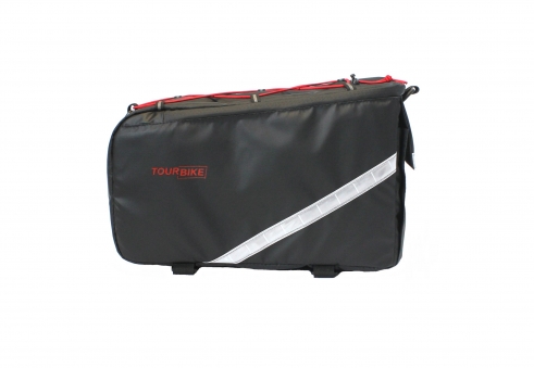 PROTECT Велосумка на багажник, ТЕРМО, р-р 35х22х15см, цвет черный. Серия CITY. TOURBIKE (777-127)