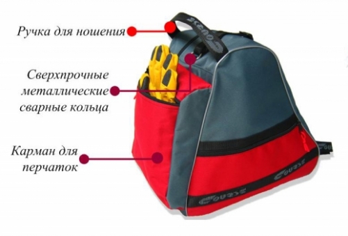 COURSE Сумка для 1 пары г/л ботинок,цвет зеленый (сг011.042.1.1) 2020