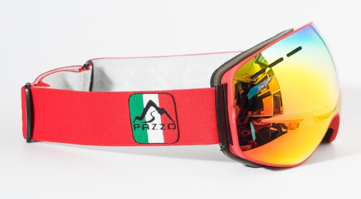 PAZZO Горнолыжная маска ITALIA Fuoco RED/RED/RED (22/23)