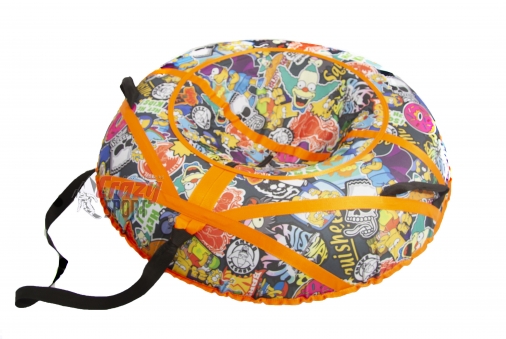 COURSE Надувные санки D110 см с рисунком