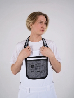 TERROR SNOW Штаны с подтяжками FOR RIDE Белый (Размер XL)