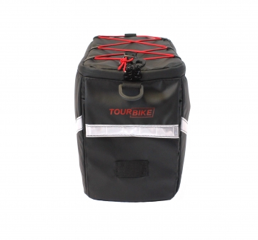 PROTECT Велосумка на багажник, ТЕРМО, р-р 35х22х15см, цвет черный. Серия CITY. TOURBIKE (777-127)