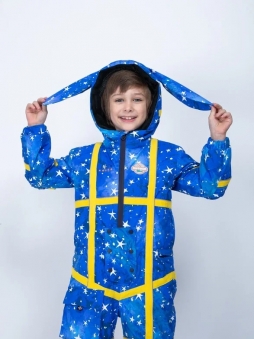 LUCKYBOO Комбинезон SPACE Series BLUE RABBIT Размер L (128-140см) 23/24