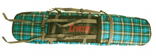 COURSE Чехол-рюкзак ФЬЮЖН для сноуборда 3х слойный 145 см,цвет зеленый (сб024.145.1.1) 2020